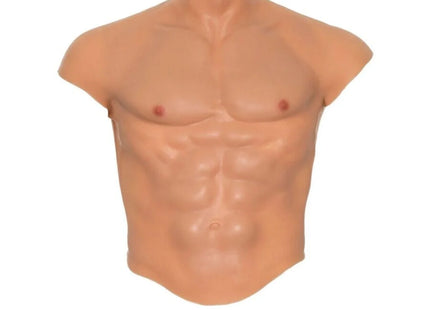 VERBORGENE BEDÜRFNIS - ALTER EGO SILIKON-MÄNNERTORSO-SHIRT MIT ABS-FLEISCH