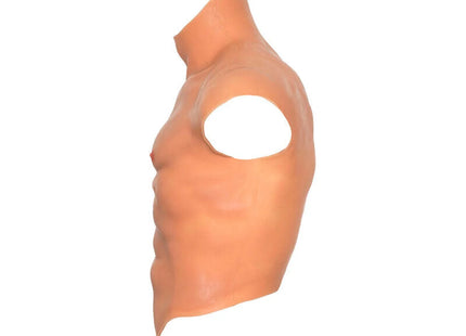 VERBORGENE BEDÜRFNIS - ALTER EGO SILIKON-MÄNNERTORSO-SHIRT MIT ABS-FLEISCH