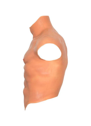 VERBORGENE BEDÜRFNIS - ALTER EGO SILIKON-MÄNNERTORSO-SHIRT MIT ABS-FLEISCH