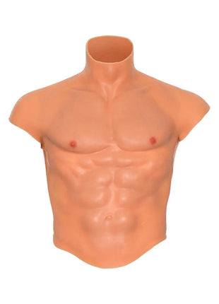 VERBORGENE BEDÜRFNIS - ALTER EGO SILIKON-MÄNNERTORSO-SHIRT MIT ABS-FLEISCH