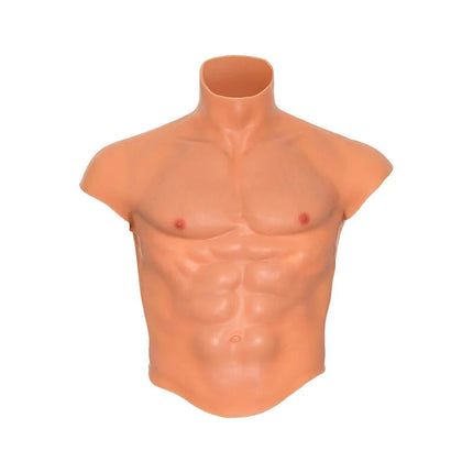 VERBORGENE BEDÜRFNIS - ALTER EGO SILIKON-MÄNNERTORSO-SHIRT MIT ABS-FLEISCH
