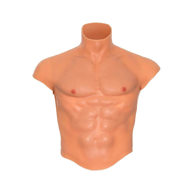 VERBORGENE BEDÜRFNIS - ALTER EGO SILIKON-MÄNNERTORSO-SHIRT MIT ABS-FLEISCH