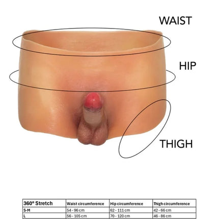 VERBORGENE BEGIERDE – ALTER EGO BOXERSHOT MIT 18 CM PENIS GRÖSSE L
