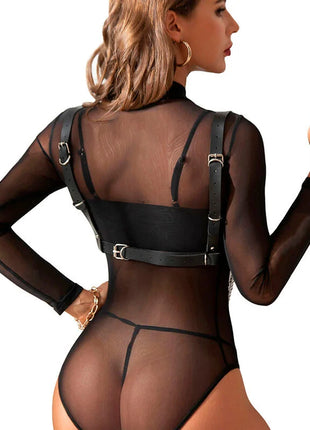 Verführerischer SUBBLIME Ketten-Harness-BH - Einheitsgröße - Harness-BH