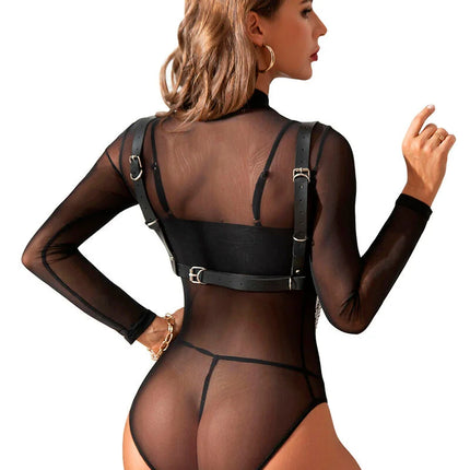 Verführerischer SUBBLIME Ketten-Harness-BH - Einheitsgröße - Harness-BH
