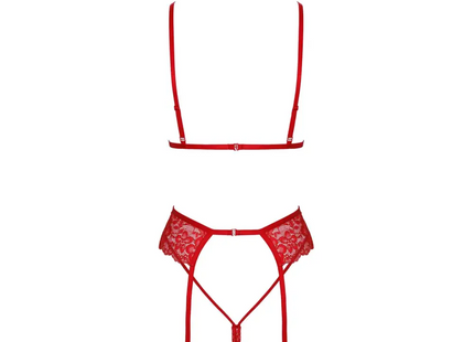 Verführerisches 5-teiliges Spitzen-Set mit verstellbaren Details - Sexy Dessous-Set