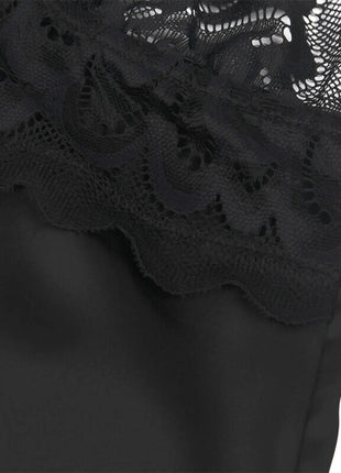 Verführerisches Babydoll mit Blumenprint – Schwarz Sinnliche Eleganz - Babydoll