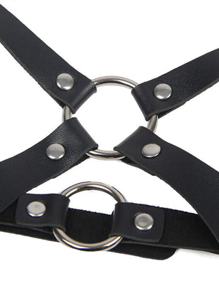 Verführerisches Leder-Harness: Einheitsgröße pure Eleganz - Harness