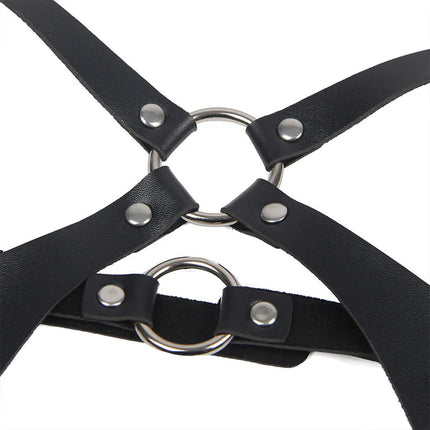 Verführerisches Leder-Harness: Einheitsgröße pure Eleganz - Harness