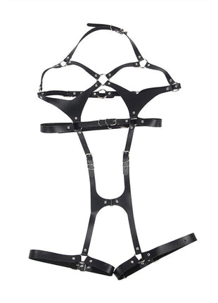 Verführerisches Leder-Harness: Einheitsgröße pure Eleganz - Harness
