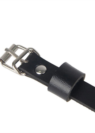 Verführerisches Leder Harness Schwarz - Einheitsgröße für Taille & Bein - Gürtel-Harness