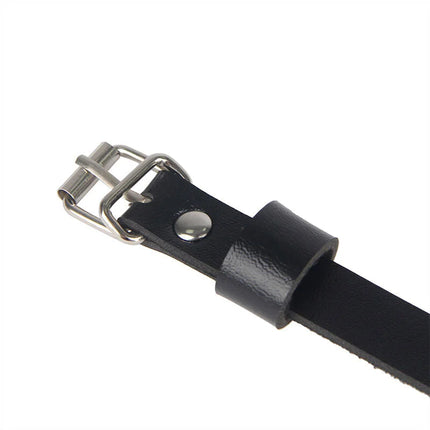 Verführerisches Leder Harness Schwarz - Einheitsgröße für Taille & Bein - Gürtel-Harness