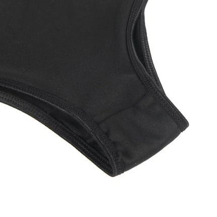 Verführerisches Set: Transparenz-BH & Streifen-Slip - BH & Slip