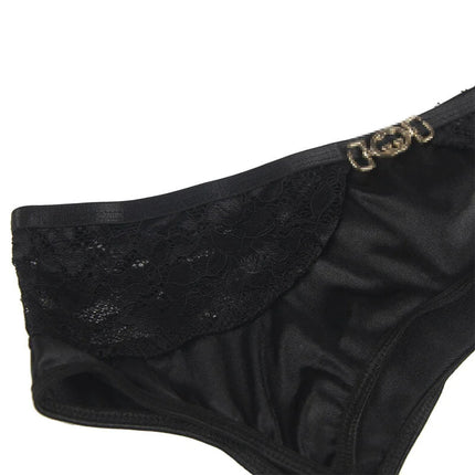 Verführerisches Spitzen-Dessous: Eleganz in Schwarz - Sexy Dessous-Set