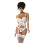 weißes Bustier und String - MAL8836IVRY - XL-0