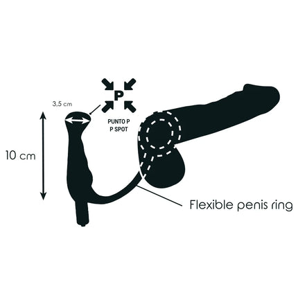 VIBRATOR PROST TICO - 10 CM - Analplug