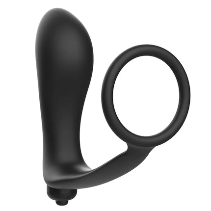VIBRATORISCHER ANALPLUG MIT PENISRING - Analplug