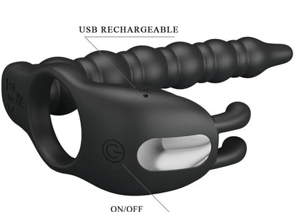 Vibro-Blackney Set: Vibrationsring & Prostata-Stimulator - Anal-Vibratoren