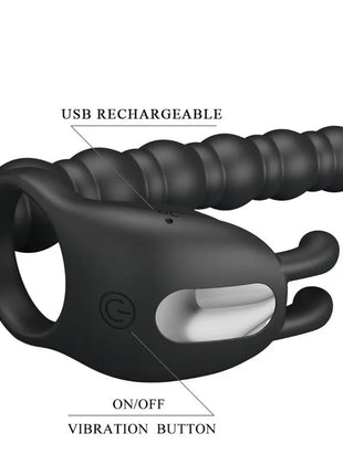 Vibro-Blackney Set: Vibrationsring & Prostata-Stimulator - Anal-Vibratoren