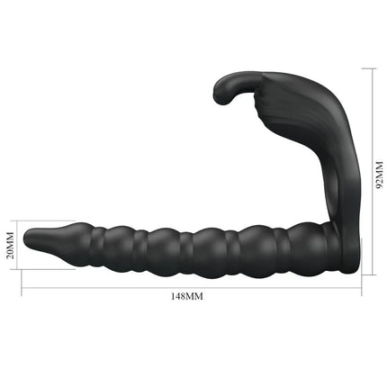 Vibro-Blackney Set: Vibrationsring & Prostata-Stimulator - Anal-Vibratoren