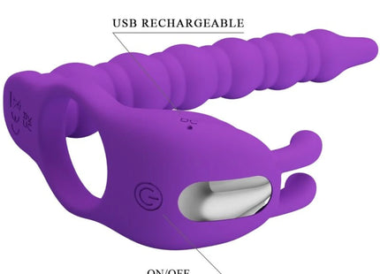 VIBRO-BOOST: INTENSIVER SILIKON PENISRING MIT PLUG - Anal-Vibratoren