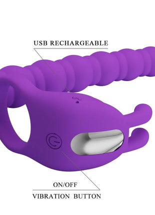 VIBRO-BOOST: INTENSIVER SILIKON PENISRING MIT PLUG - Anal-Vibratoren