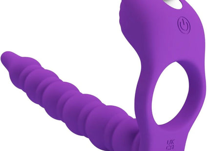 VIBRO-BOOST: INTENSIVER SILIKON PENISRING MIT PLUG - Anal-Vibratoren