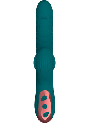 Teal silikon vibroLuxus vibratorspielzeug mit pinker steuerung und drei tasten ergonomisch grün und 20 modi