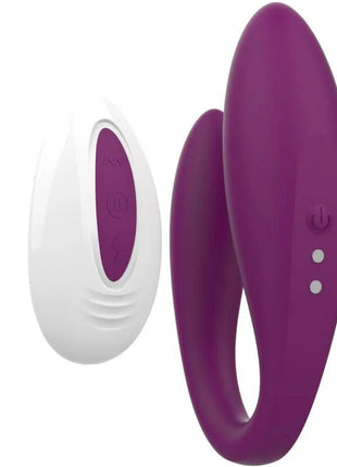 Violet love armony kitty eleganter paarvibrator aus lila silikon mit weißer fernbedienung