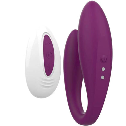 Violet love armony kitty eleganter paarvibrator aus lila silikon mit weißer fernbedienung