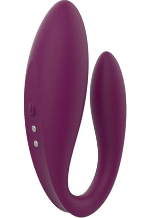 Violet love armony kitty eleganter paarvibrator aus lila silikon mit dualem kopf und seitlichen steuerungstasten