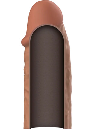 VIRILXL - FLÜSSIGE SILIKON V3 BRAUNE PENISVERLÄNGERUNG - Penishüllen mit Verlängerung
