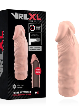 VIRILXL - NATÜRLICHE PENISVERLÄNGERUNG AUS FLÜSSIGEM SILIKON V5 - Penishüllen mit Verlängerung