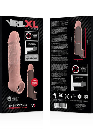 VIRILXL - NATÜRLICHE PENISVERLÄNGERUNG AUS FLÜSSIGEM SILIKON V9 - Penishüllen mit Verlängerung