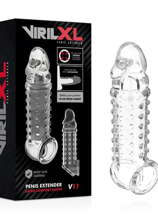 VIRILXL - PENISVERLÄNGERUNG UND HÜLLE V11 TRANSPARENT - Penishüllen mit Verlängerung