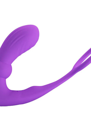WARREN BLACK ANALRING & VIBRATOR - Violett - Prostata-Vibratoren
