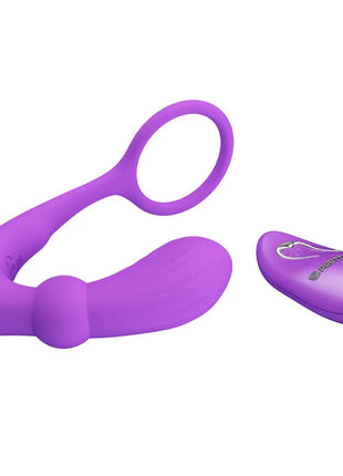 WARREN BLACK ANALRING & VIBRATOR - Violett - Prostata-Vibratoren
