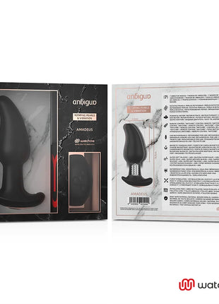 WATCHME ANAL-VIBRATOR MIT ROTIERENDEN PERLEN - AMADEUS - Analplug