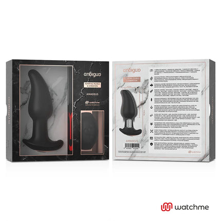 WATCHME ANAL-VIBRATOR MIT ROTIERENDEN PERLEN - AMADEUS - Analplug