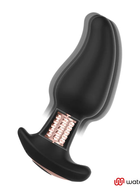 WATCHME ANAL-VIBRATOR MIT ROTIERENDEN PERLEN - AMADEUS - Analplug