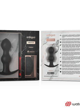 WATCHME ANALVIBRATOR TIBERIO - MIT FERNBEDIENUNG - Analplug