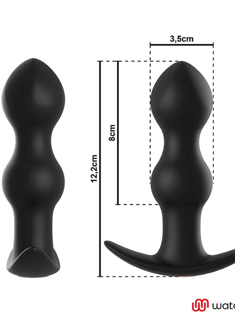 WATCHME ANALVIBRATOR TIBERIO - MIT FERNBEDIENUNG - Analplug