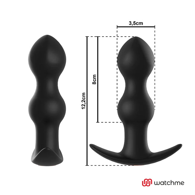 WATCHME ANALVIBRATOR TIBERIO - MIT FERNBEDIENUNG - Analplug