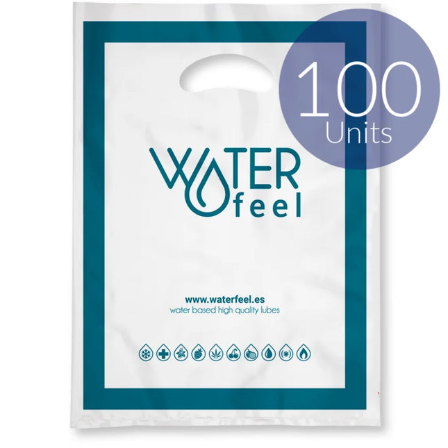 WATERFEEL - 100 MITTLERE KUNSTSTOFFBEUTEL 30 X 40 CM