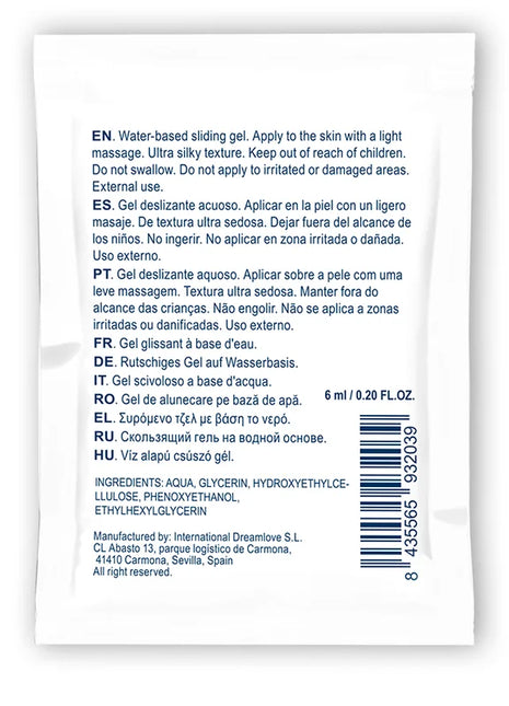 WATERFEEL - NEUTRALES GLEITGEL AUF WASSERBASIS 6 ML - Gleitgel auf Wasserbasis