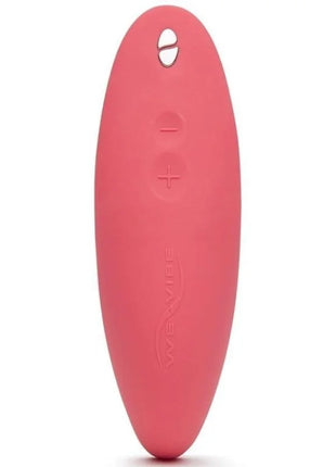 We-vibe melt sucker app pink silikon vibrierendes gerät mit prägung plus minus knöpfen und kreisförmiger power-taste