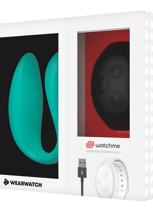 WEARWATCH - DUAL-TECHNOLOGIE VIBRATOR WATCHME AQUAMARINE / JET - Paar-Vibrator