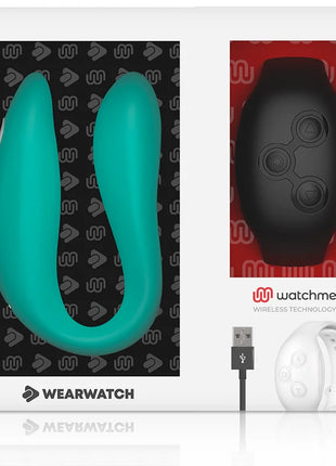 WEARWATCH - DUAL-TECHNOLOGIE VIBRATOR WATCHME AQUAMARINE / JET - Paar-Vibrator