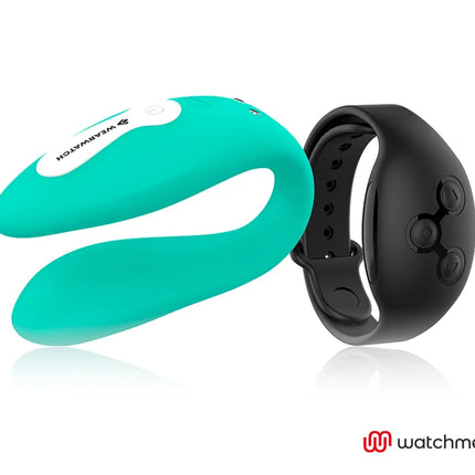 WEARWATCH - DUAL-TECHNOLOGIE VIBRATOR WATCHME AQUAMARINE / JET - Paar-Vibrator