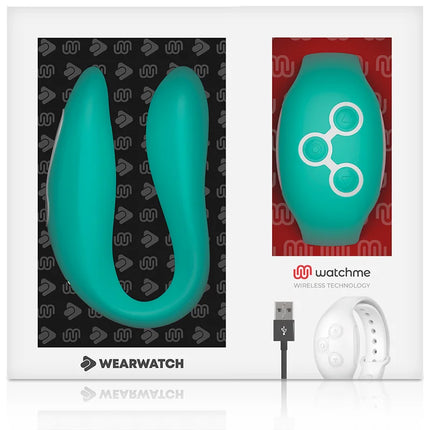 WEARWATCH - DUAL-TECHNOLOGIE WATCHME HELLGRÜNER VIBRATOR - Paar-Vibrator
